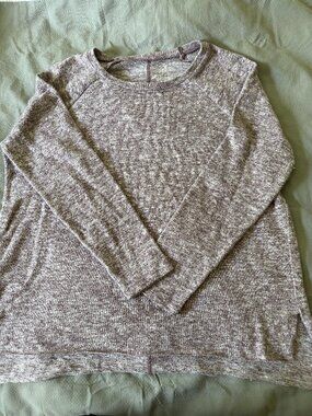 American Eagle Henley Purple light-weight Sweater sz xl